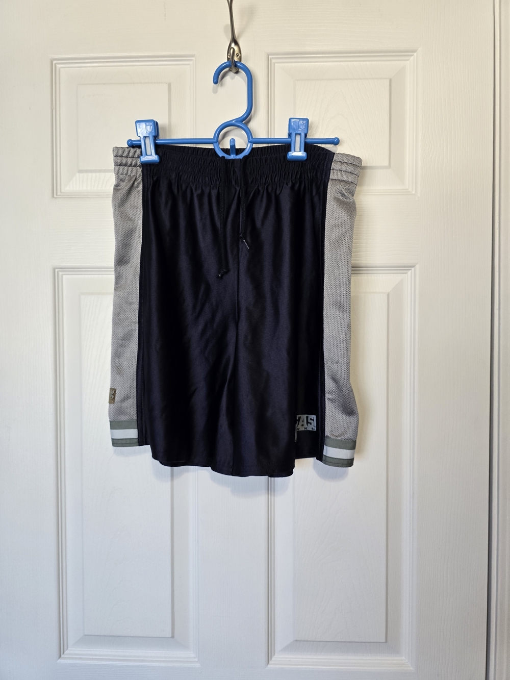 Gear For Sports Black Athletic Shorts with Gray Side Panels